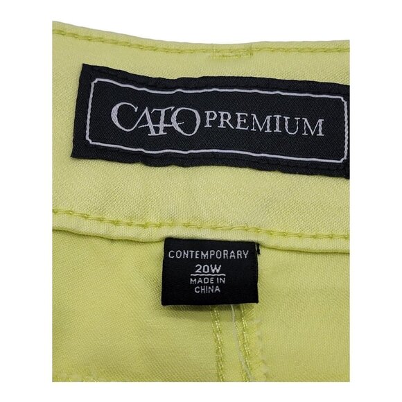 Cato Premium Lime Pants 20W Contemporary - Picture 5 of 8